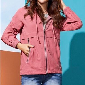 Heather Rose 🌹 Zip Front Hooded Anorak Jacket